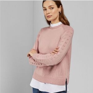 Ted Baker lissiah layered sweater dusty pink